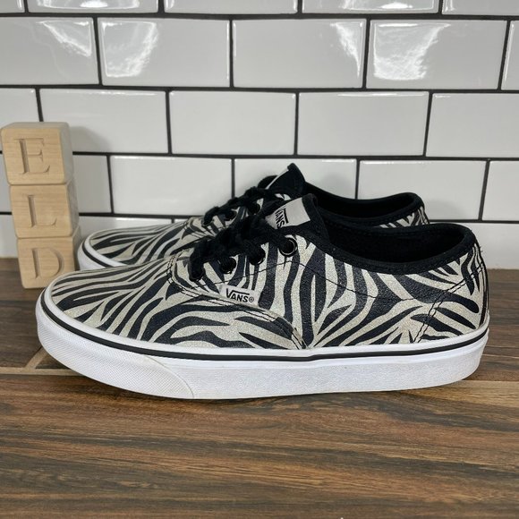 Vans Doheny Decon Womens Size Shoes Black White Metallic